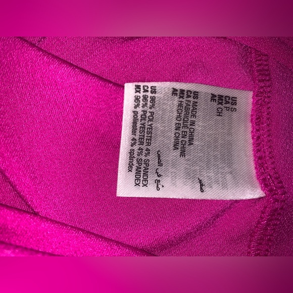 Hot pink Shoulder out Top by INC, NWOT - Picture 8 of 8